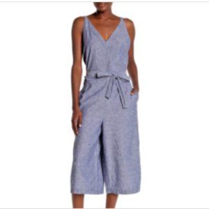 Joe Fresh Cropped Linen Blend Jumpsuit XS NWT
